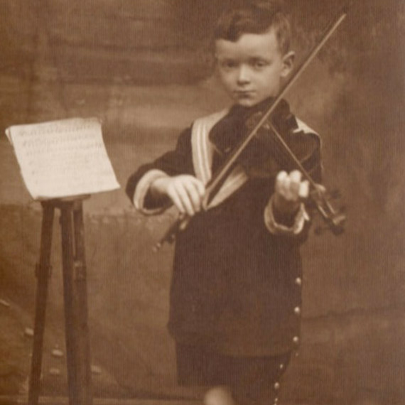 My father at four years old, in Poland