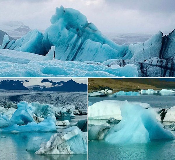 Color of Ice Mountains